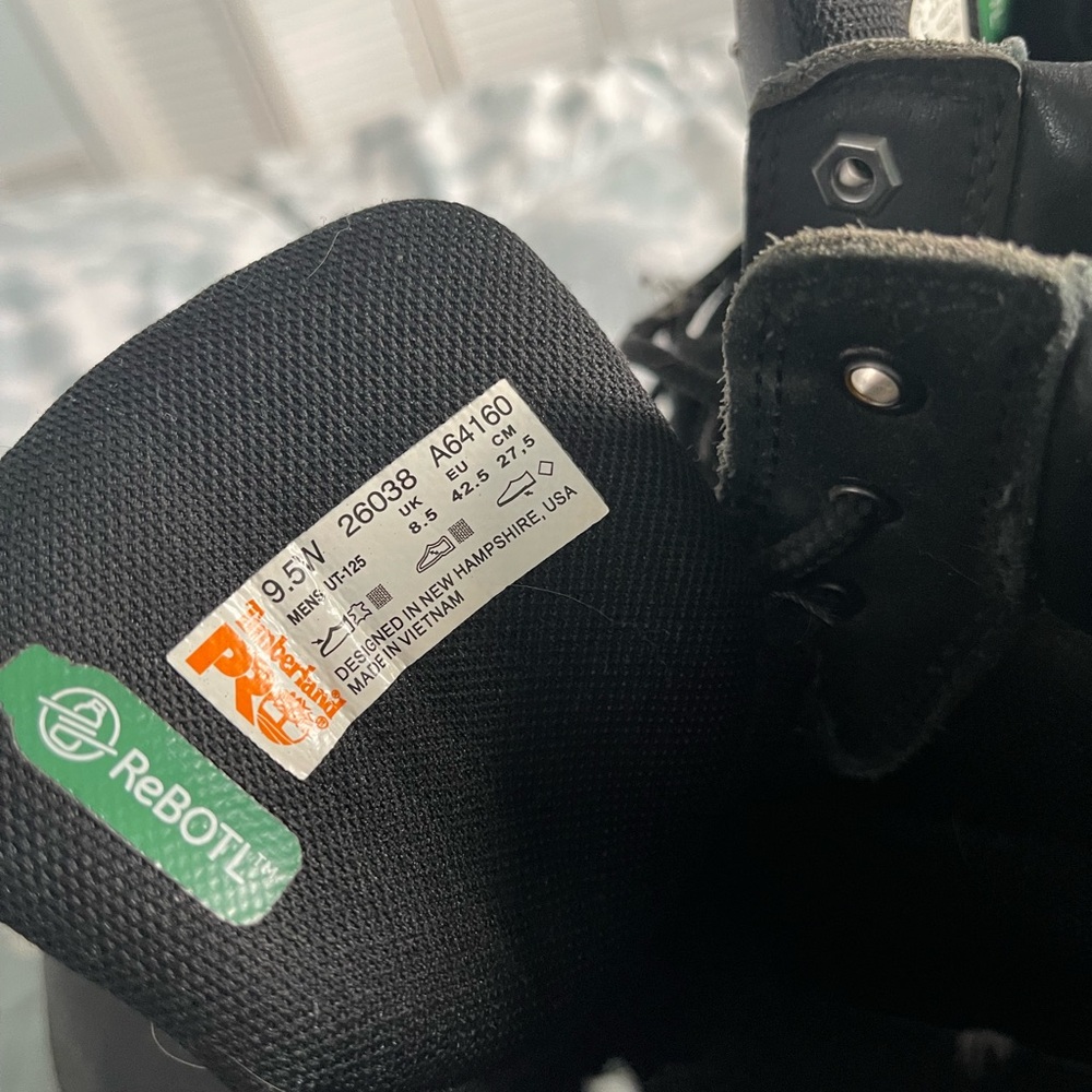 Timberland PRO Dark Leather Work Boots - Picture 2 of 3